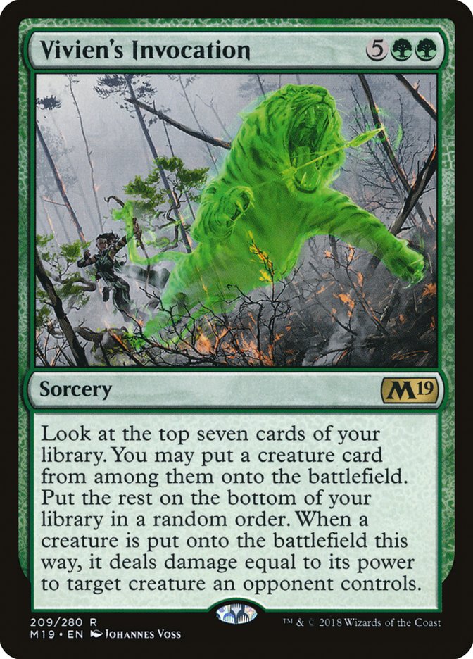 Vivien's Invocation [Core Set 2019] Magic: The Gathering