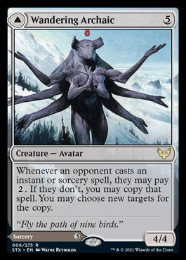 Wandering Archaic // Explore the Vastlands [Strixhaven: School of Mages] Magic: The Gathering
