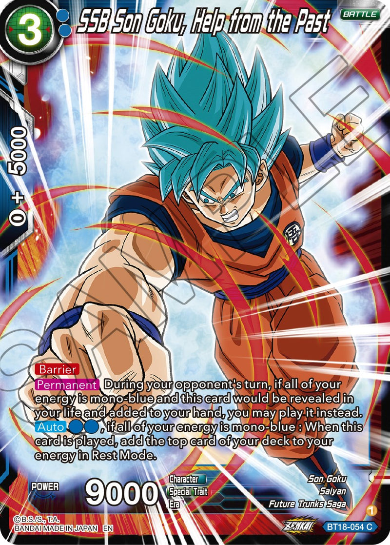 SSB Son Goku, Help from the Past (BT18-054) [Dawn of the Z-Legends] Dragon Ball Super