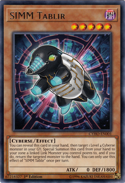 SIMM Tablir [CYHO-EN001] Rare Yu-Gi-Oh!