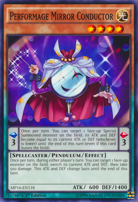 Performage Mirror Conductor [MP16-EN118] Common Yu-Gi-Oh!