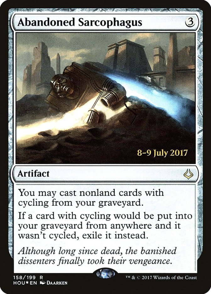 Abandoned Sarcophagus [Hour of Devastation Prerelease Promos] Magic: The Gathering