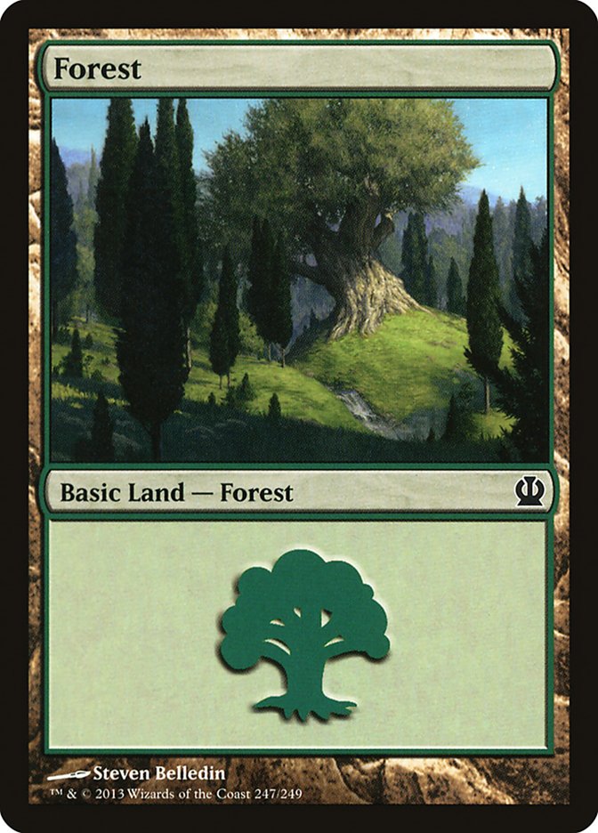 Forest (247) [Theros] Magic: The Gathering