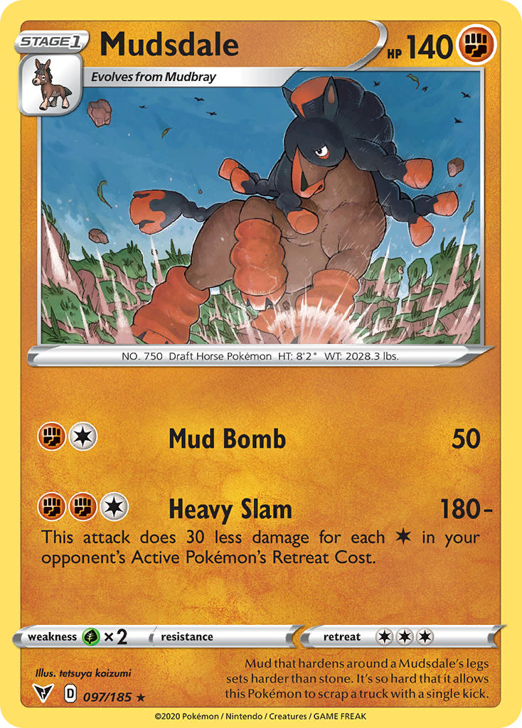 Mudsdale (097/185) [Sword & Shield: Vivid Voltage] Pokémon
