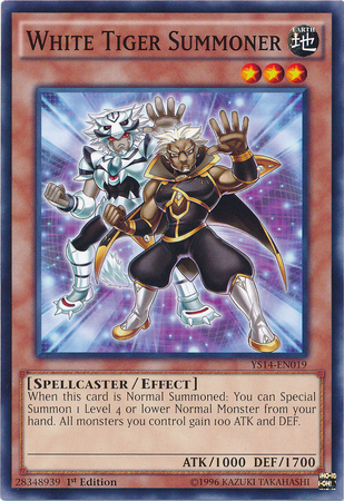 White Tiger Summoner [YS14-EN019] Common Yu-Gi-Oh!
