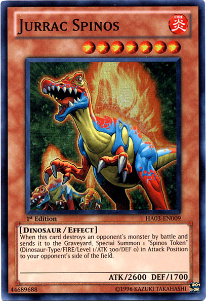 Jurrac Spinos [HA03-EN009] Super Rare Yu-Gi-Oh!