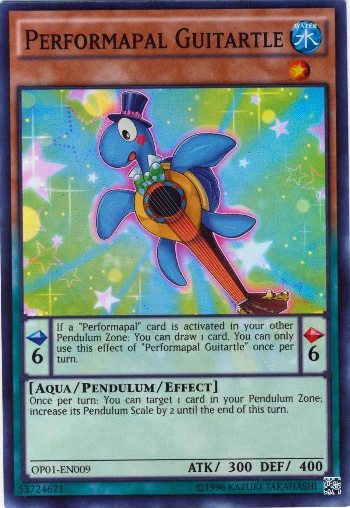 Performapal Guitartle [OP01-EN009] Super Rare Yu-Gi-Oh!