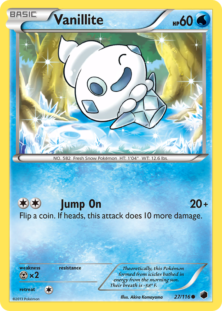 Vanillite (27/116) [Black & White: Plasma Freeze] Pokémon