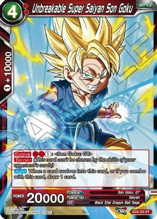 Unbreakable Super Saiyan Son Goku (SD2-03) [Mythic Booster] Dragon Ball Super