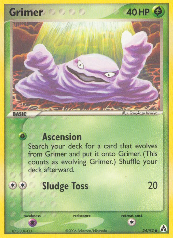 Grimer (54/92) [EX: Legend Maker] Pokémon