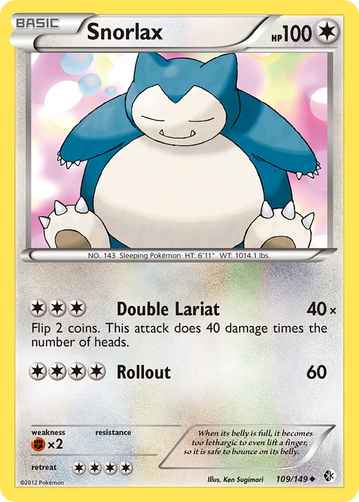 Snorlax (109/149) [Black & White: Boundaries Crossed] Pokémon