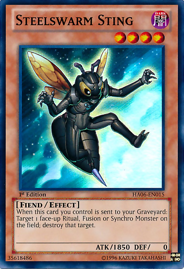 Steelswarm Sting [HA06-EN015] Super Rare Yu-Gi-Oh!