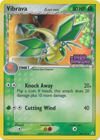 Vibrava (54/110) (Delta Species) (Stamped) [EX: Holon Phantoms] Pokémon