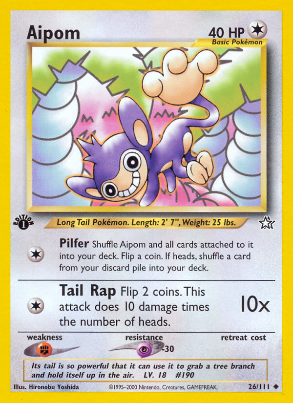 Aipom (26/111) [Neo Genesis 1st Edition] Pokémon