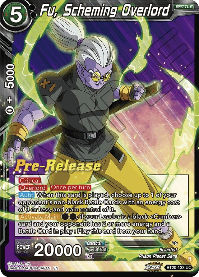 Fu, Scheming Overlord (BT20-133) [Power Absorbed Prerelease Promos] Dragon Ball Super