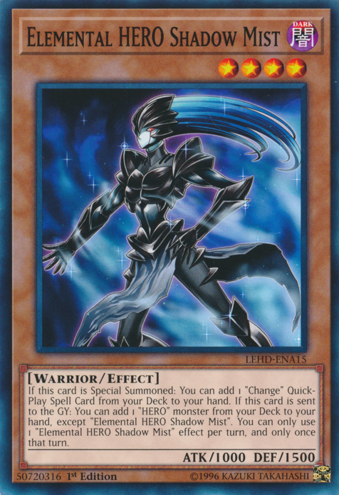 Elemental Hero Shadow Mist [LEHD-ENA15] Common Yu-Gi-Oh!