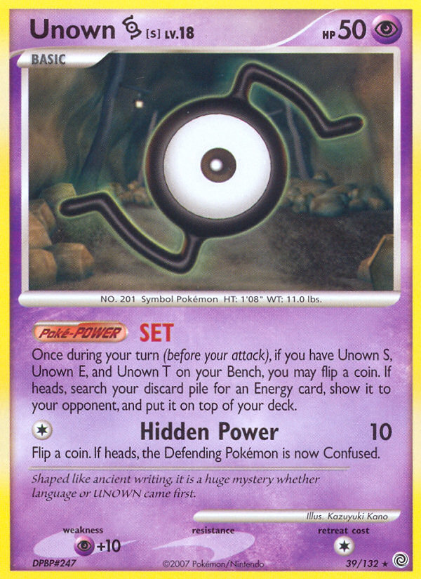 Unown S (39/132) [Diamond & Pearl: Secret Wonders] Pokémon