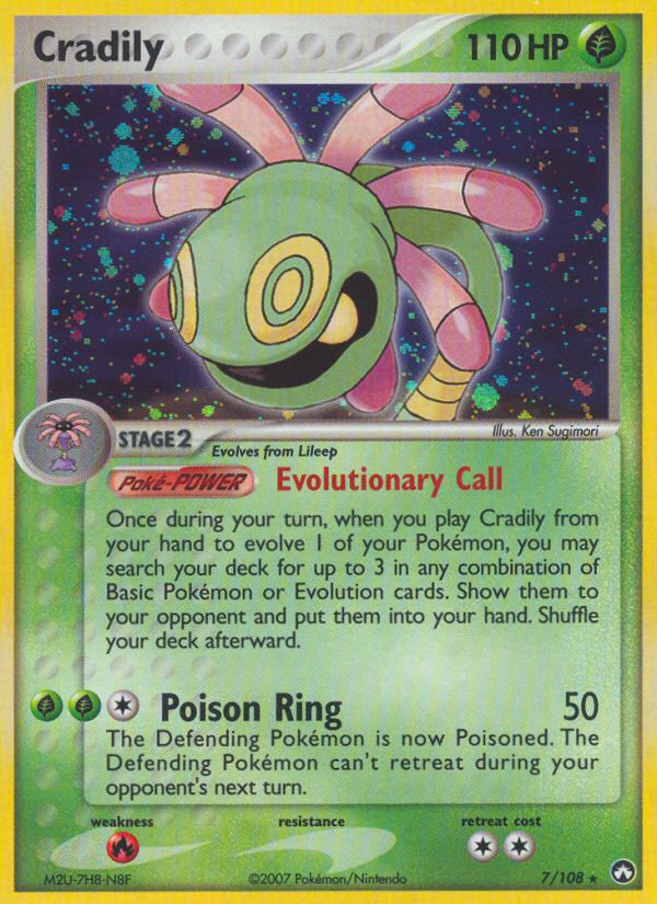 Cradily (7/108) [EX: Power Keepers] Pokémon