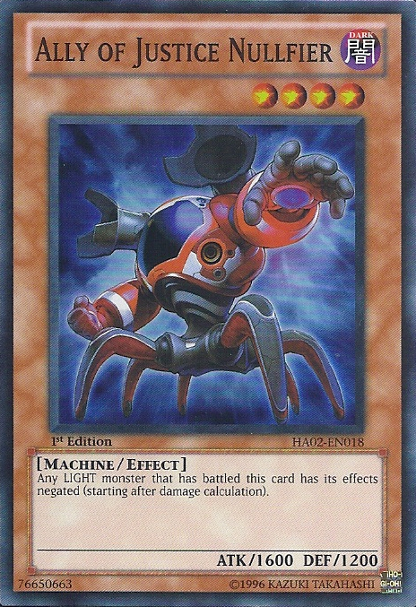 Ally of Justice Nullfier [HA02-EN018] Super Rare Yu-Gi-Oh!