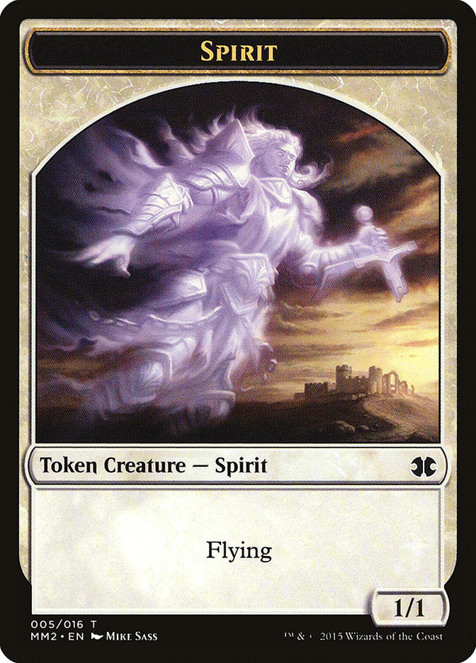 Spirit Token [Modern Masters 2015 Tokens] Magic: The Gathering