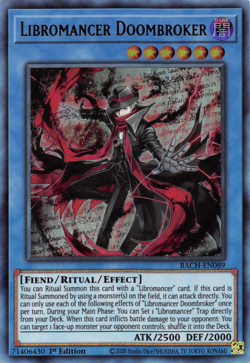 Libromancer Doombroker [BACH-EN089] Ultra Rare Yu-Gi-Oh!