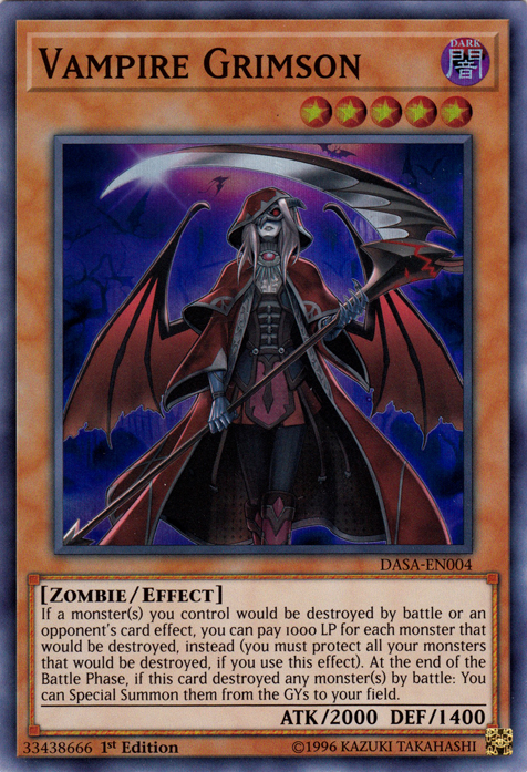 Vampire Grimson [DASA-EN004] Super Rare Yu-Gi-Oh!