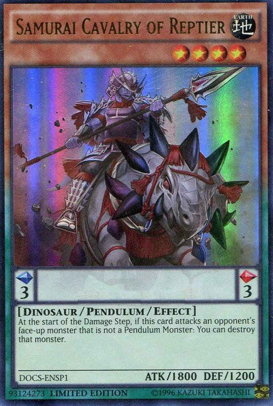 Samurai Cavalry of Reptier (ENSP1) [DOCS-ENSP1] Ultra Rare Yu-Gi-Oh!