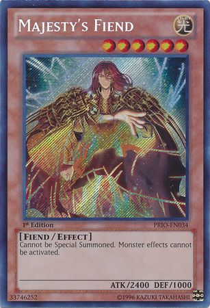 Majesty's Fiend [PRIO-EN034] Secret Rare Yu-Gi-Oh!