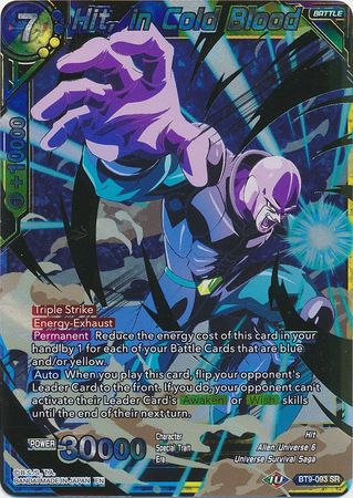 Hit, in Cold Blood (BT9-093) [Universal Onslaught] Dragon Ball Super