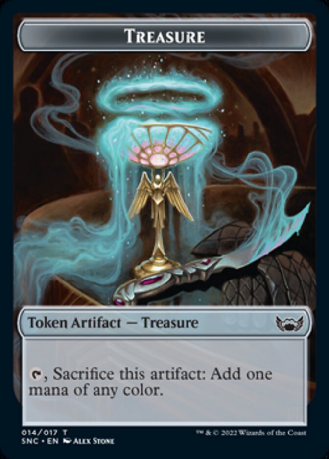 Treasure Token (014) [Streets of New Capenna Tokens] Magic: The Gathering