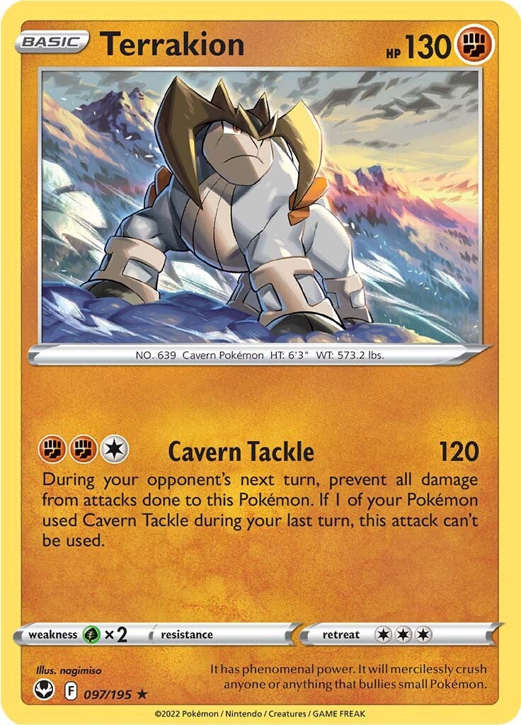 Terrakion (097/195) [Sword & Shield: Silver Tempest] Pokémon