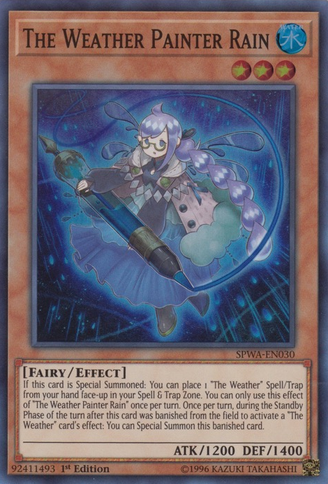 The Weather Painter Rain [SPWA-EN030] Super Rare Yu-Gi-Oh!