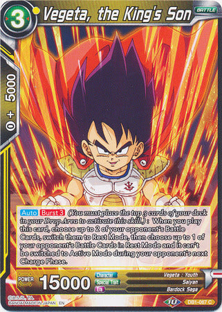 Vegeta, the King's Son (DB1-067) [Dragon Brawl] Dragon Ball Super