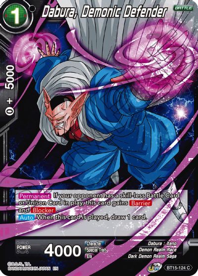 Dabura, Demonic Defender (BT15-124) [Saiyan Showdown] Dragon Ball Super