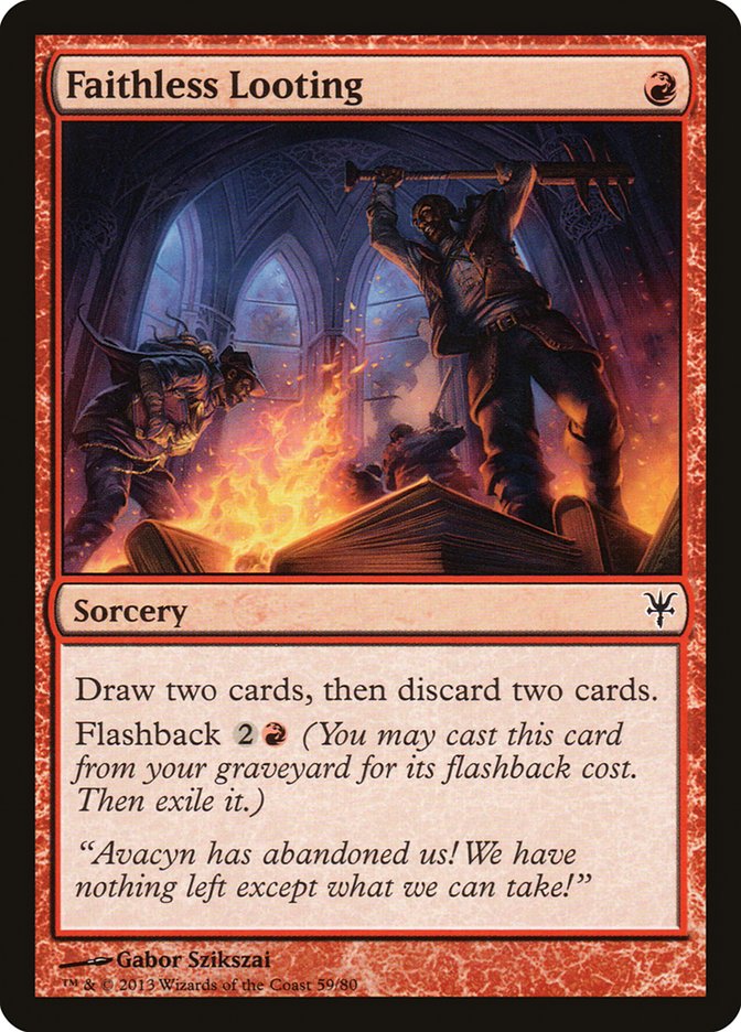 Faithless Looting [Duel Decks: Sorin vs. Tibalt] Magic: The Gathering