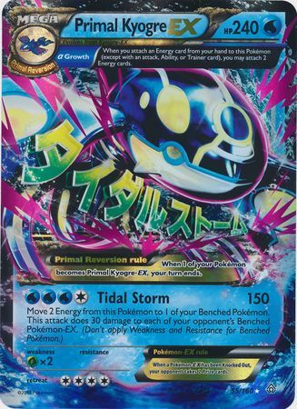 Primal Kyogre EX (55/160) (Jumbo Card) [XY: Primal Clash] Pokémon
