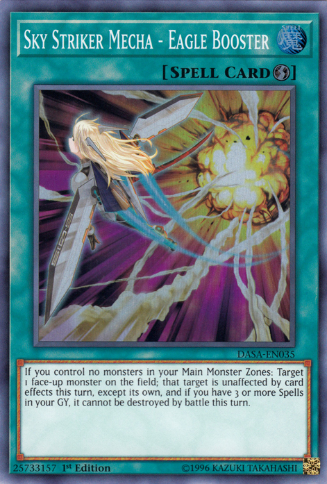 Sky Striker Mecha - Eagle Booster [DASA-EN035] Super Rare Yu-Gi-Oh!