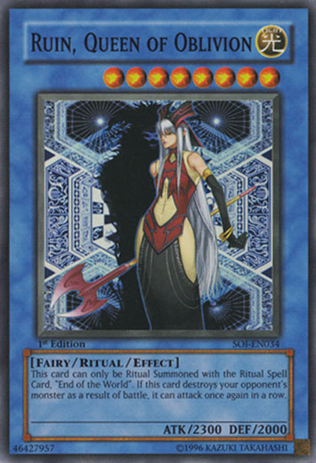 Ruin, Queen of Oblivion [SOI-EN034] Super Rare Yu-Gi-Oh!