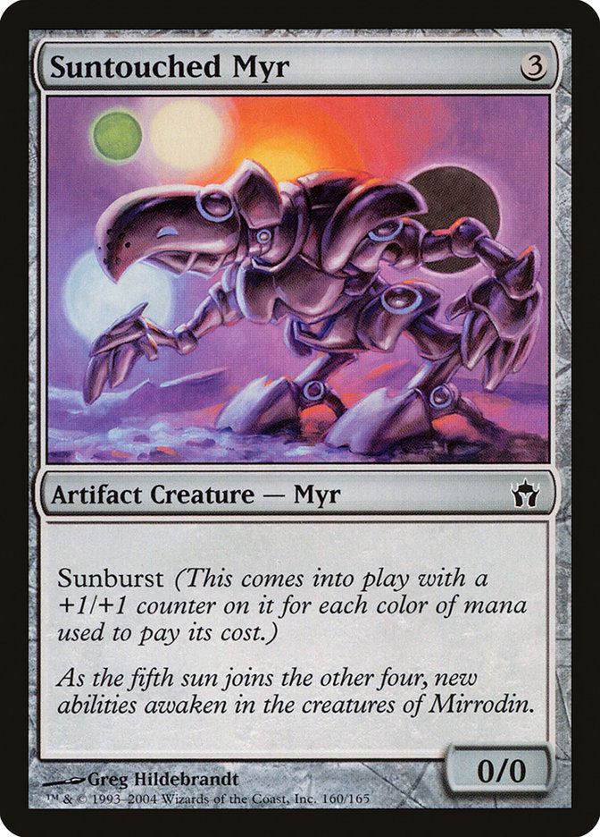 Suntouched Myr [Fifth Dawn] Magic: The Gathering