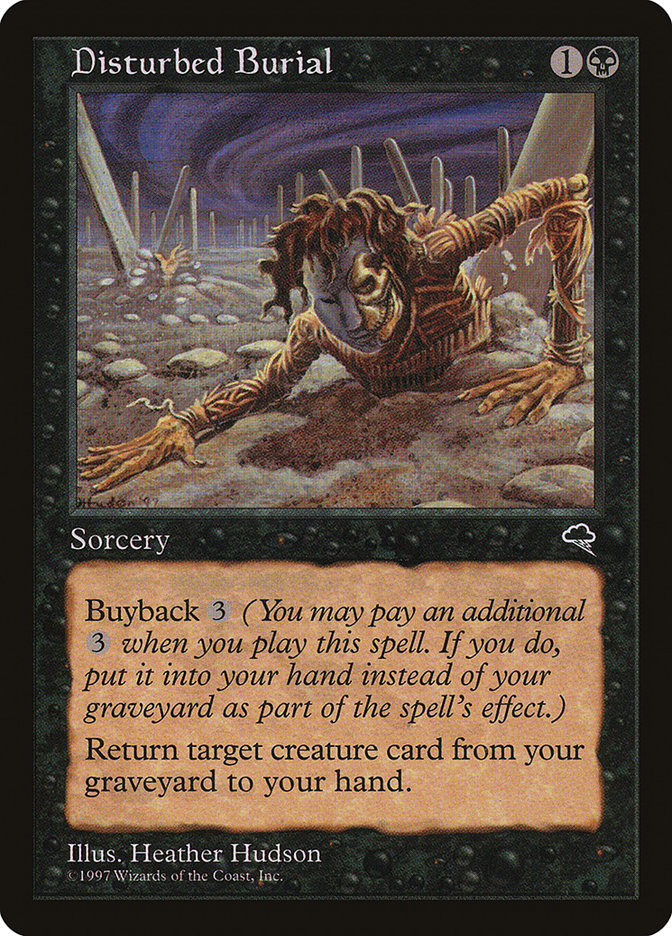 Disturbed Burial [Tempest] Magic: The Gathering