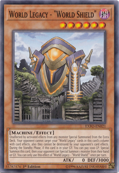 World Legacy - "World Shield" [EXFO-EN021] Common Yu-Gi-Oh!