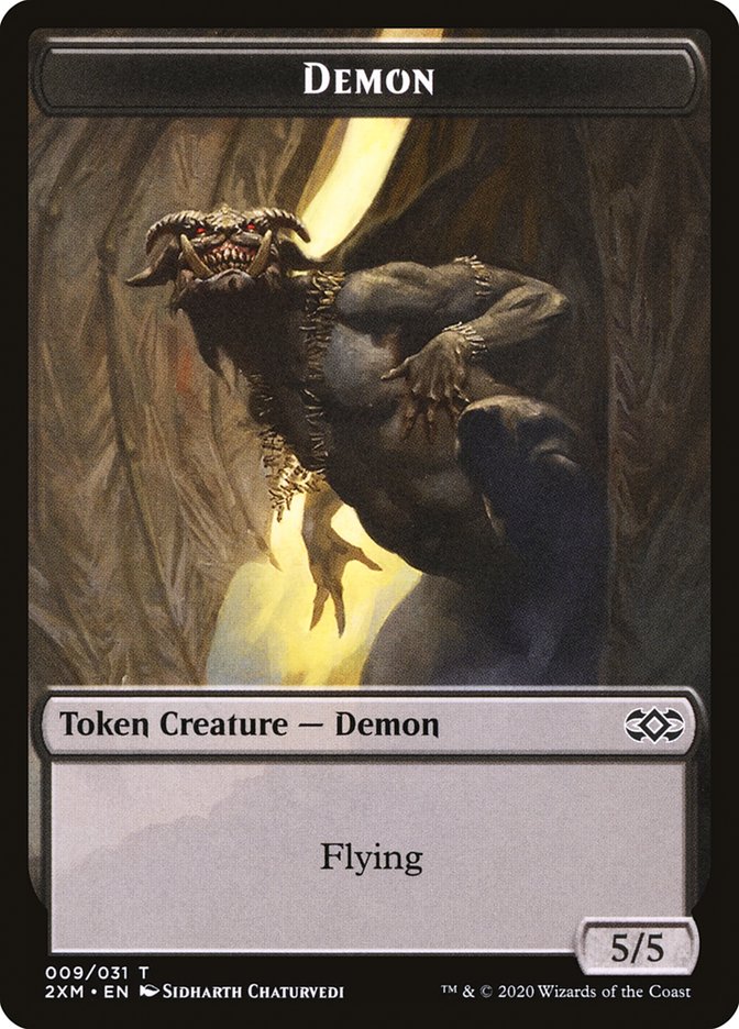 Demon Token [Double Masters Tokens] Magic: The Gathering
