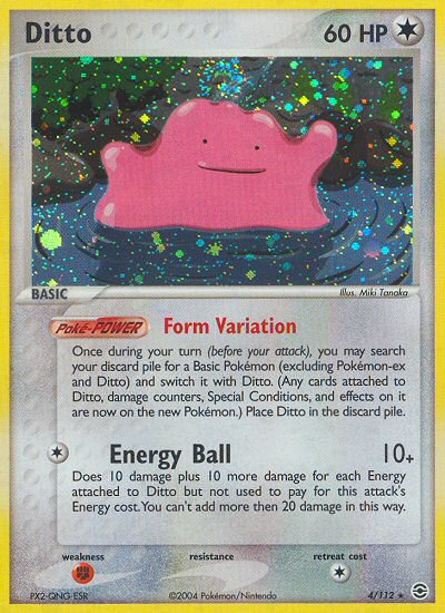 Ditto (4/112) [EX: FireRed & LeafGreen] Pokémon