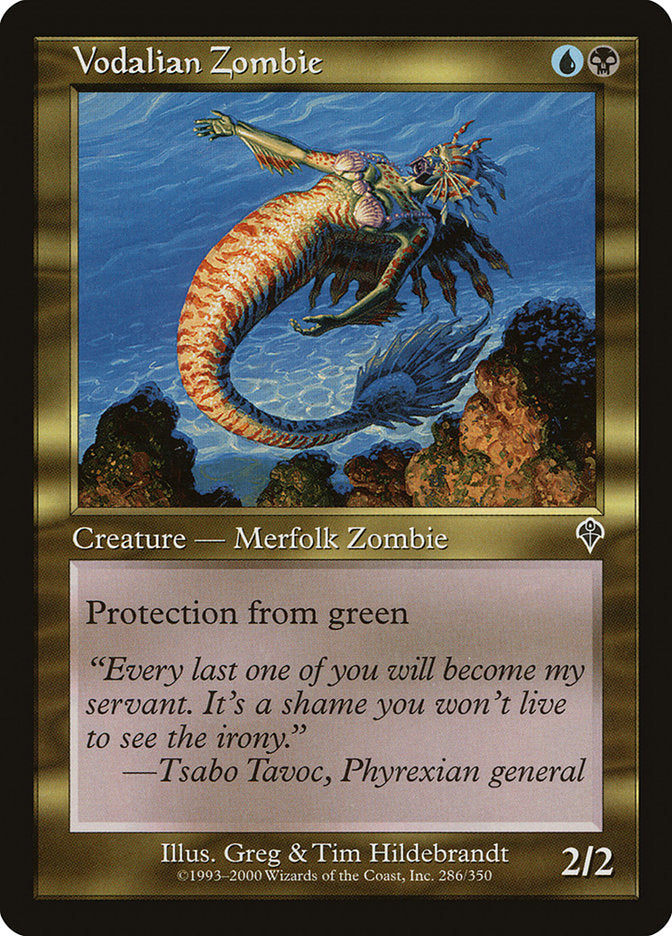Vodalian Zombie [Invasion] Magic: The Gathering