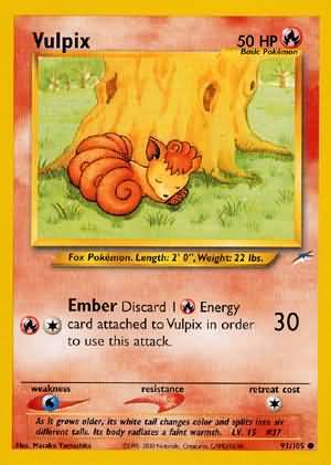 Vulpix (91/105) [Neo Destiny Unlimited] Pokémon