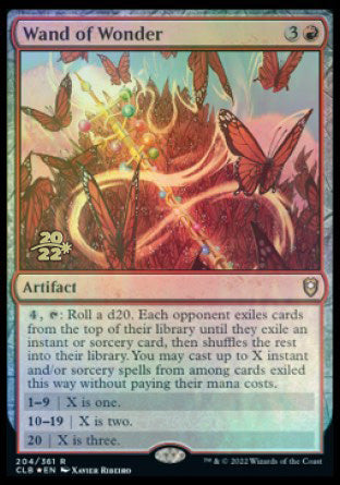 Wand of Wonder [Commander Legends: Battle for Baldur's Gate Prerelease Promos] Magic: The Gathering