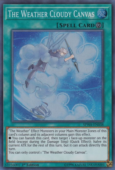 The Weather Cloudy Canvas [SPWA-EN038] Super Rare Yu-Gi-Oh!