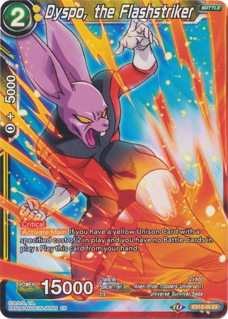 Dyspo, the Flashstriker (EX12-05) [Universe 11 Unison] Dragon Ball Super