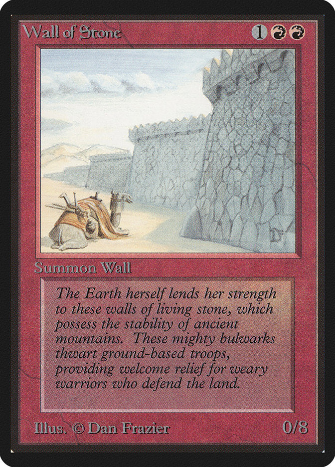 Wall of Stone [Beta Edition] Magic: The Gathering