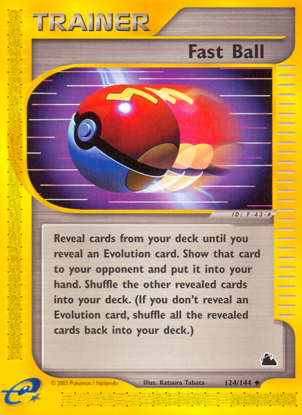 Fast Ball (124/144) [Skyridge] Pokémon